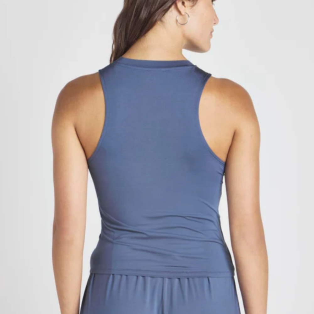 ๐ SPLENDID Charmeuse LYR TANK Soft Navy XL - Picture 2 of 5